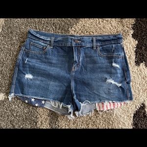 Old Navy Denim Flag Shorts
